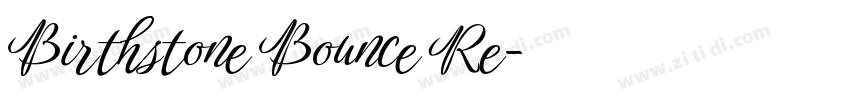 Birthstone Bounce Re字体转换